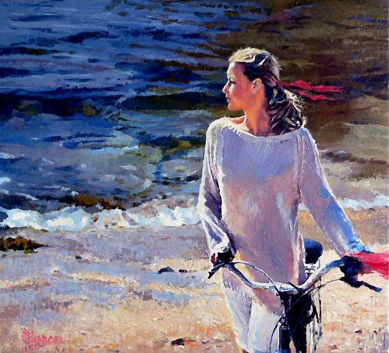 Alexey Slusar 1961- Ukrainian painter - Flamenco dancers - Tutt'Art@ (47)